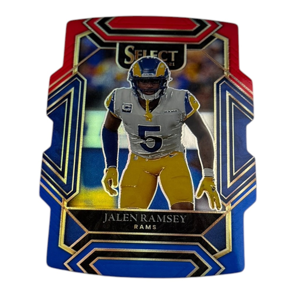 2021 Panini Select Jalen Ramsey Club Level Die-Cut Prizm #220 Los Angeles Rams